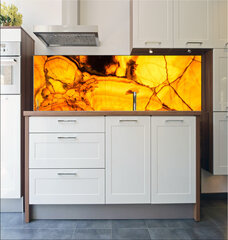 Fototapeta do kuchyn flie 180 x 60, 371525447 - Backlit translucent alabaster. Abstract natural stone texture