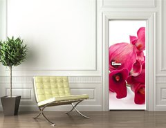 Samolepka na dvee flie 90 x 220, 37226915 - Red Flower Calla