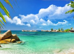 Samolepka flie 100 x 73, 37245256 - tropical paradise - Seychelles islands - tropick rj