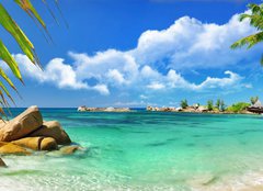 Fototapeta160 x 116  tropical paradise  Seychelles islands, 160 x 116 cm