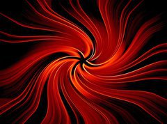 Samolepka flie 270 x 200, 3741763 - Red abstract vortex - digital illustration background - erven abstraktn vr