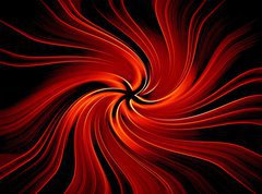 Fototapeta270 x 200  Red abstract vortex  digital illustration background, 270 x 200 cm