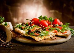 Fototapeta vliesov 200 x 144, 37424511 - Pizza Vegetariana