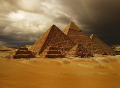 Fototapeta vliesov 100 x 73, 37646556 - Pyramids of Giza, Cheops pyramid