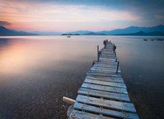 Fototapeta100 x 73  pier and boat, 100 x 73 cm