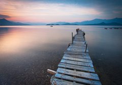 Fototapeta184 x 128  pier and boat, 184 x 128 cm