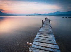 Fototapeta360 x 266  pier and boat, 360 x 266 cm