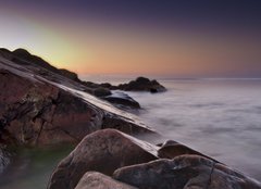 Fototapeta plátno 160 x 116, 38104891 - the coast at sunrise - pobřeží při východu slunce