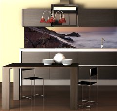 Fototapeta do kuchyn flie 260 x 60  the coast at sunrise, 260 x 60 cm