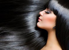 Fototapeta papr 254 x 184, 38128827 - Beautiful Brunette Girl. Healthy Long Hair