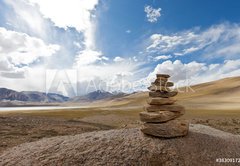 Fototapeta pltno 174 x 120, 38309172 - Tibetan cairn - Tibetsk crkev