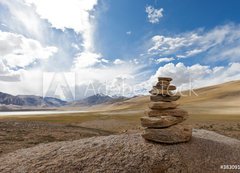 Samolepka flie 200 x 144, 38309172 - Tibetan cairn - Tibetsk crkev