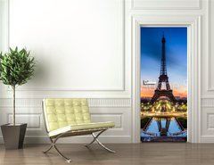 Samolepka na dvee flie 90 x 220, 38382416 - Tour Eiffel Paris France