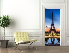 Samolepka na dveře fólie 90 x 220, 38382416 - Tour Eiffel Paris France - Tour Eiffel Paříž Francie