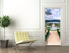 Samolepka na dveře fólie 90 x 220, 38398337 - Versailles Gardens - Versailles zahrady