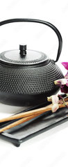 Samolepka na dvee flie 90 x 220, 38491507 - Tea pot and chopsticks