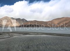 Samolepka flie 100 x 73, 38496874 - Pangong Lake in the Himalayas - Jezero Pangong v Himlaji