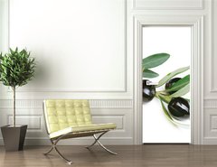 Samolepka na dvee flie 90 x 220, 38821931 - Olives over white