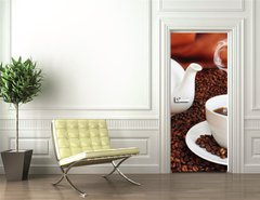 Samolepka na dvee flie 90 x 220, 38886405 - Coffee