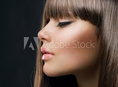 Fototapeta pltno 330 x 244, 38898303 - Brown Hair. Beautiful Woman with Healthy Long Hair