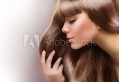 Fototapeta174 x 120  Blond Hair. Beautiful Woman with Straight Long Hair, 174 x 120 cm