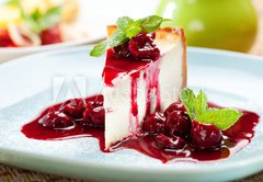 Fototapeta vliesov 145 x 100, 38999184 - Dessert - Cheesecake