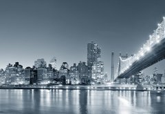 Fototapeta174 x 120  New York City night panorama, 174 x 120 cm