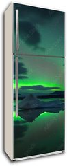 Samolepka na lednici flie 80 x 200  Scenic View Of Aurora Borealis Over Lake Against Sky At Night, 80 x 200 cm