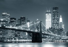 Fototapeta145 x 100  New York City Brooklyn Bridge, 145 x 100 cm