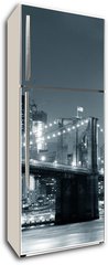 Samolepka na lednici flie 80 x 200  New York City Brooklyn Bridge, 80 x 200 cm