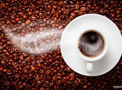 Fototapeta papr 360 x 266, 39672966 - coffee ying yang symbol of harmony - kva ying jang symbol harmonie