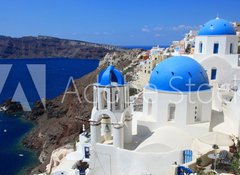 Samolepka flie 100 x 73, 39742197 - Santorin - Oia panorama