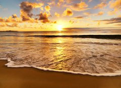 Fototapeta vliesov 100 x 73, 40029593 - beautiful sunset on the  beach