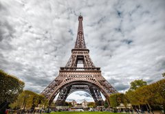 Fototapeta145 x 100  HDR photo of Eifel tower, 145 x 100 cm