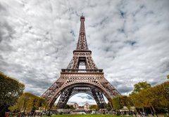 Fototapeta184 x 128  HDR photo of Eifel tower, 184 x 128 cm