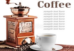 Samolepka flie 145 x 100, 40052372 - old coffee mill - star kvovar