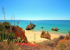 Fototapeta200 x 144  Natural rocks at Praia da Rocha in Portugal, 200 x 144 cm