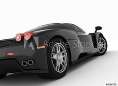 Fototapeta100 x 73  black sports car, 100 x 73 cm