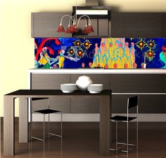 Fototapeta do kuchyn flie 260 x 60  Graffiti wall, 260 x 60 cm