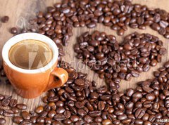 Samolepka flie 270 x 200, 40374199 - Coffee love