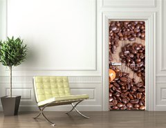 Samolepka na dvee flie 90 x 220, 40374199 - Coffee love