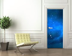 Samolepka na dvee flie 90 x 220  Universe filled with stars, nebula and galaxy, 90 x 220 cm