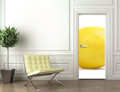 Samolepka na dvee flie 90 x 220  lemon, 90 x 220 cm