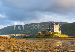 Fototapeta184 x 128  Sunset at Elian Donan Castle, Isle of Skye, Scotland, 184 x 128 cm