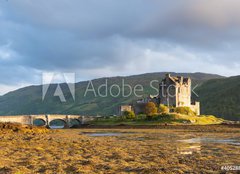 Fototapeta pltno 240 x 174, 40528825 - Sunset at Elian Donan Castle, Isle of Skye, Scotland - Zpad slunce na hrad Elian Donan, ostrov Skye, Skotsko