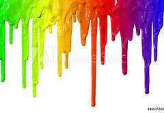 Samolepka flie 145 x 100, 40625505 - Paint dripping