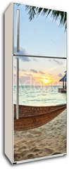 Samolepka na lednici flie 80 x 200, 40728385 - Hammock and sunset