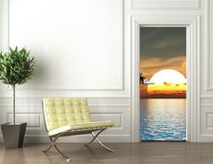 Samolepka na dvee flie 90 x 220, 4073623 - Palms