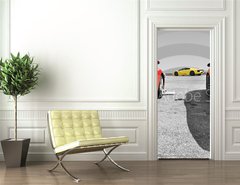 Samolepka na dvee flie 90 x 220, 4076091 - voitures de course