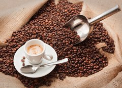 Fototapeta pltno 240 x 174, 40763209 - Italian Espresso  and Coffee - Italsk espresso a kva